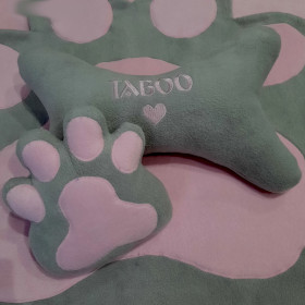 szaro różowy zestaw dla psa z imieniem taboo sweetapaszka.pl